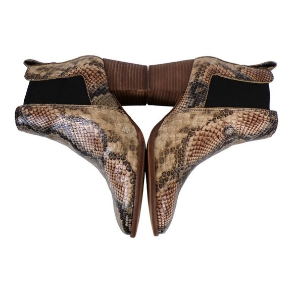 Madewell The Regan Chelsea Boot in Snake Embossed Leather Size 7 #1082 - Picture 8 of 12